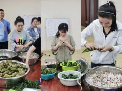 欧堡利亚盐南滨杰与海亚建设联合开展“情浓端午粽飘香”活动